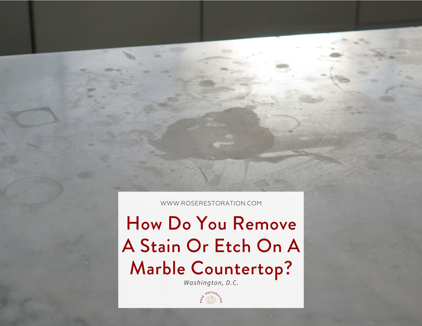 How Do You Remove A Stain Or Etch On A Marble Countertop?