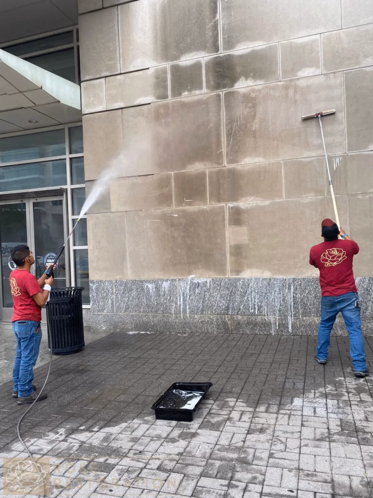 Wall cleaning - two technicians_watermarked