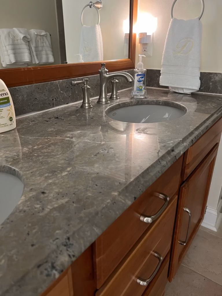 Debord-Guest-Bath-Granite-Counter-13 — Rose Restoration