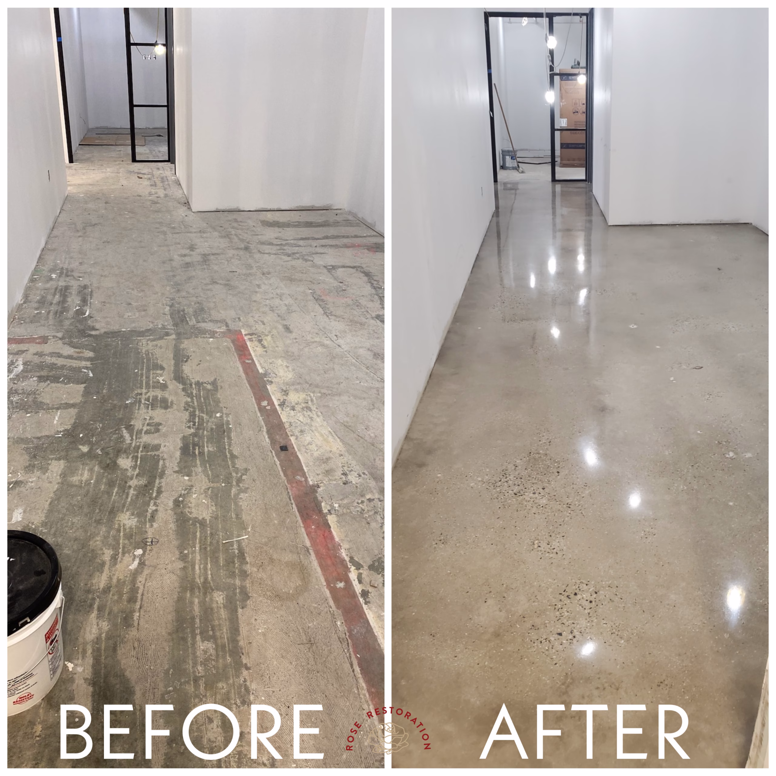 Before after concrete