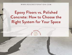 Epoxy Floors vs. Polished Concrete How to Choose the Right System for Your Space