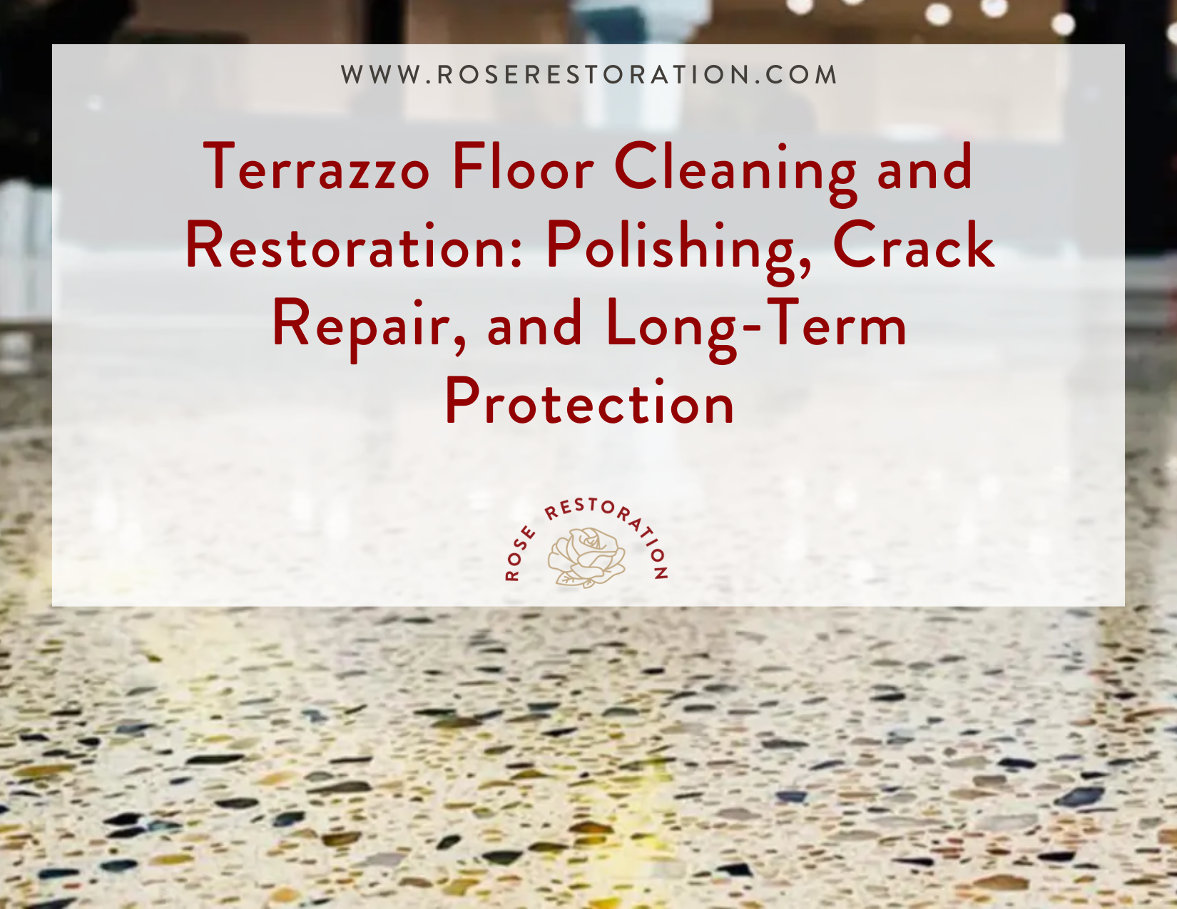 Terrazzo Floor Cleaning and Restoration Polishing, Crack Repair, and Long-Term Protection