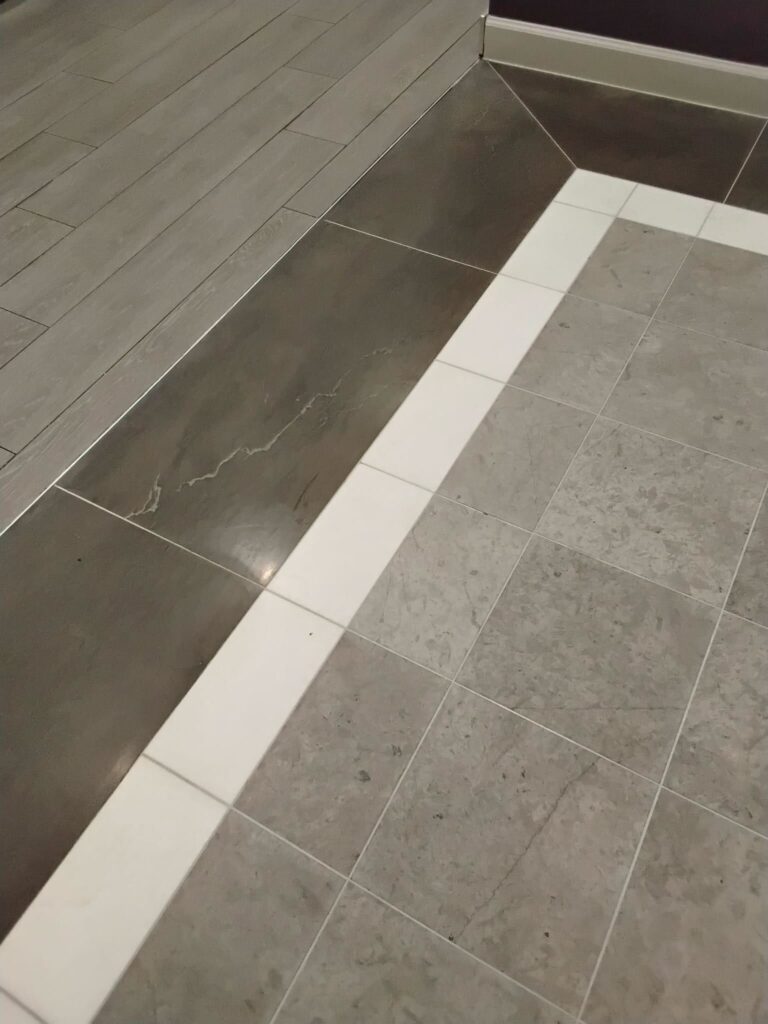 Finished commercial lobby stone restoration