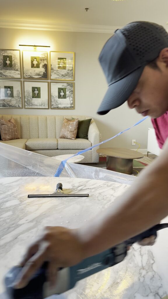 Commercial marble polishing at Four Seasons Hotel DC — hospitality-grade restoration by Rose Restoration