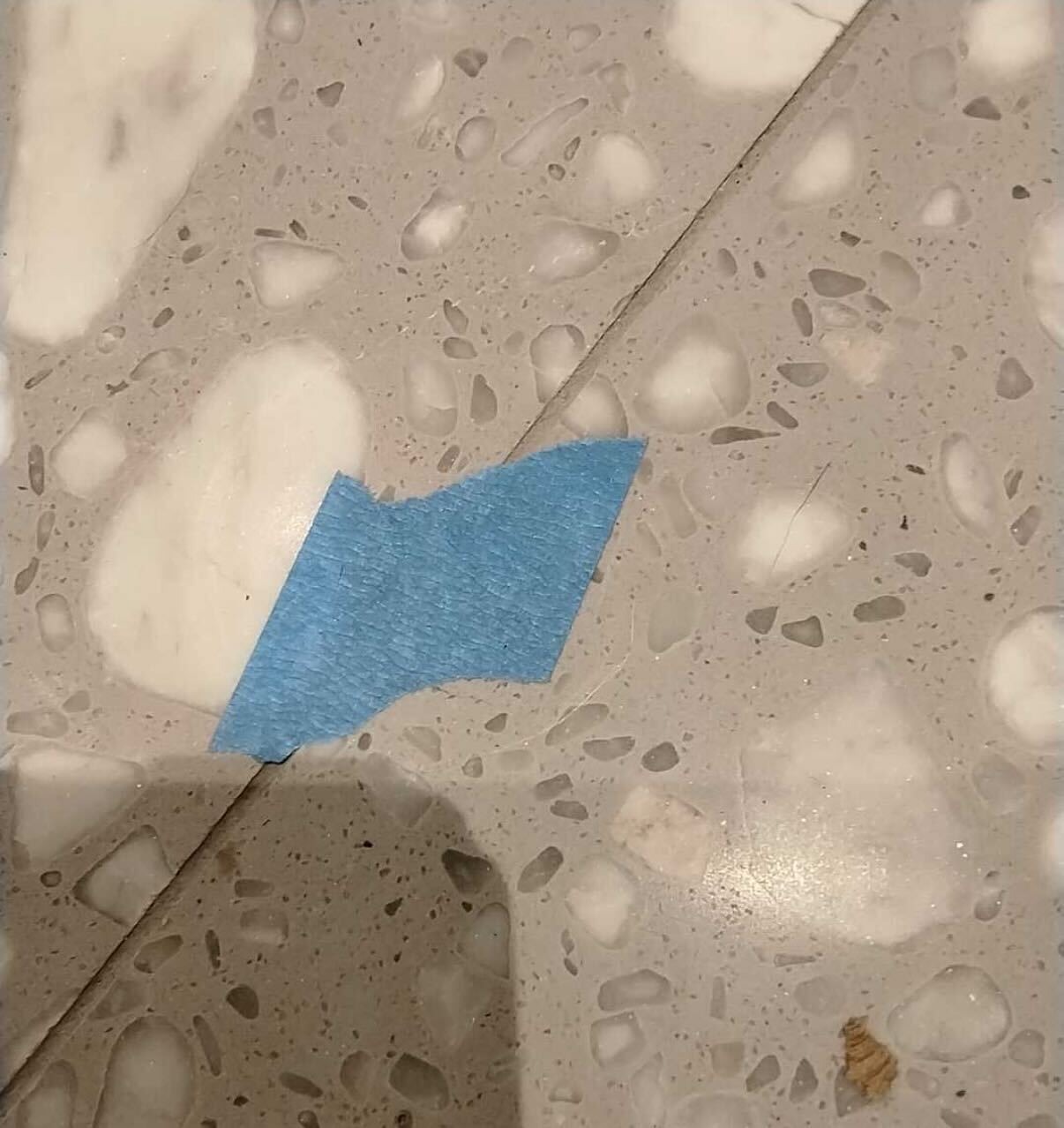 Terrazzo floor after professional polishing