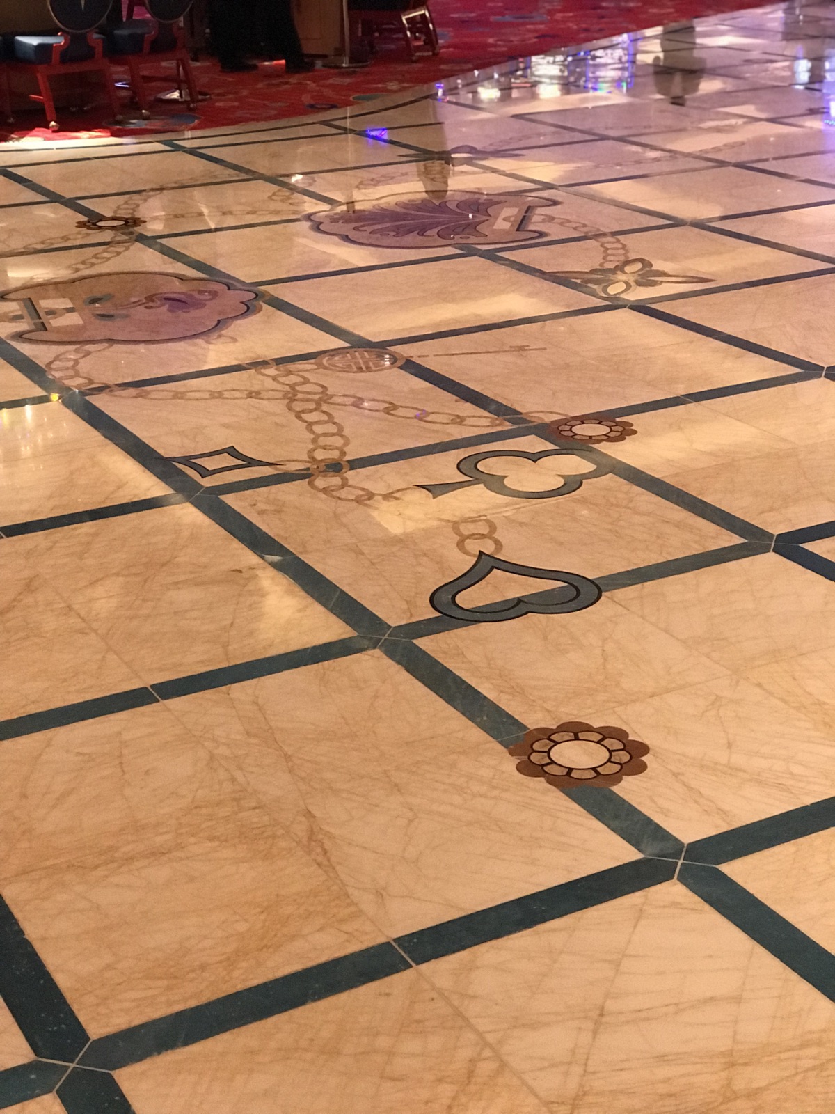 Hotel lobby marble restoration
