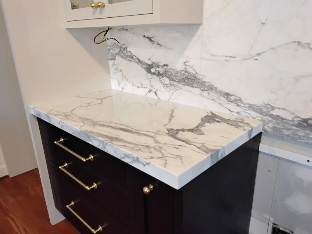 Polished marble surface at luxury resort