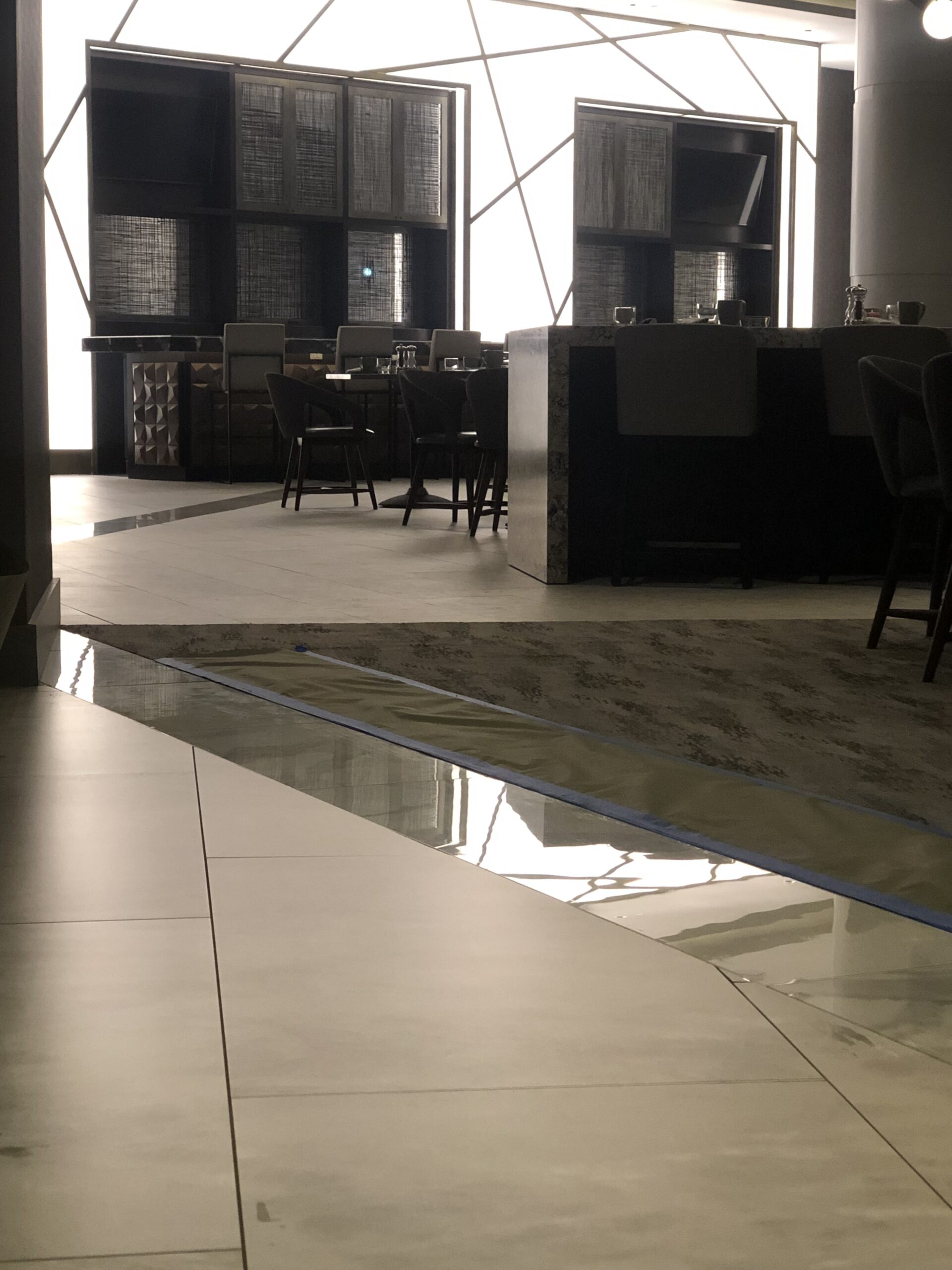 Restaurant stone lounge