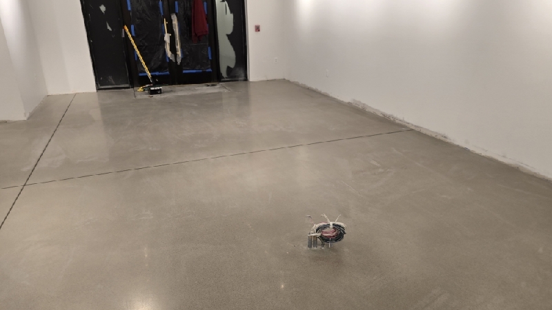 Commercial concrete overlay installation