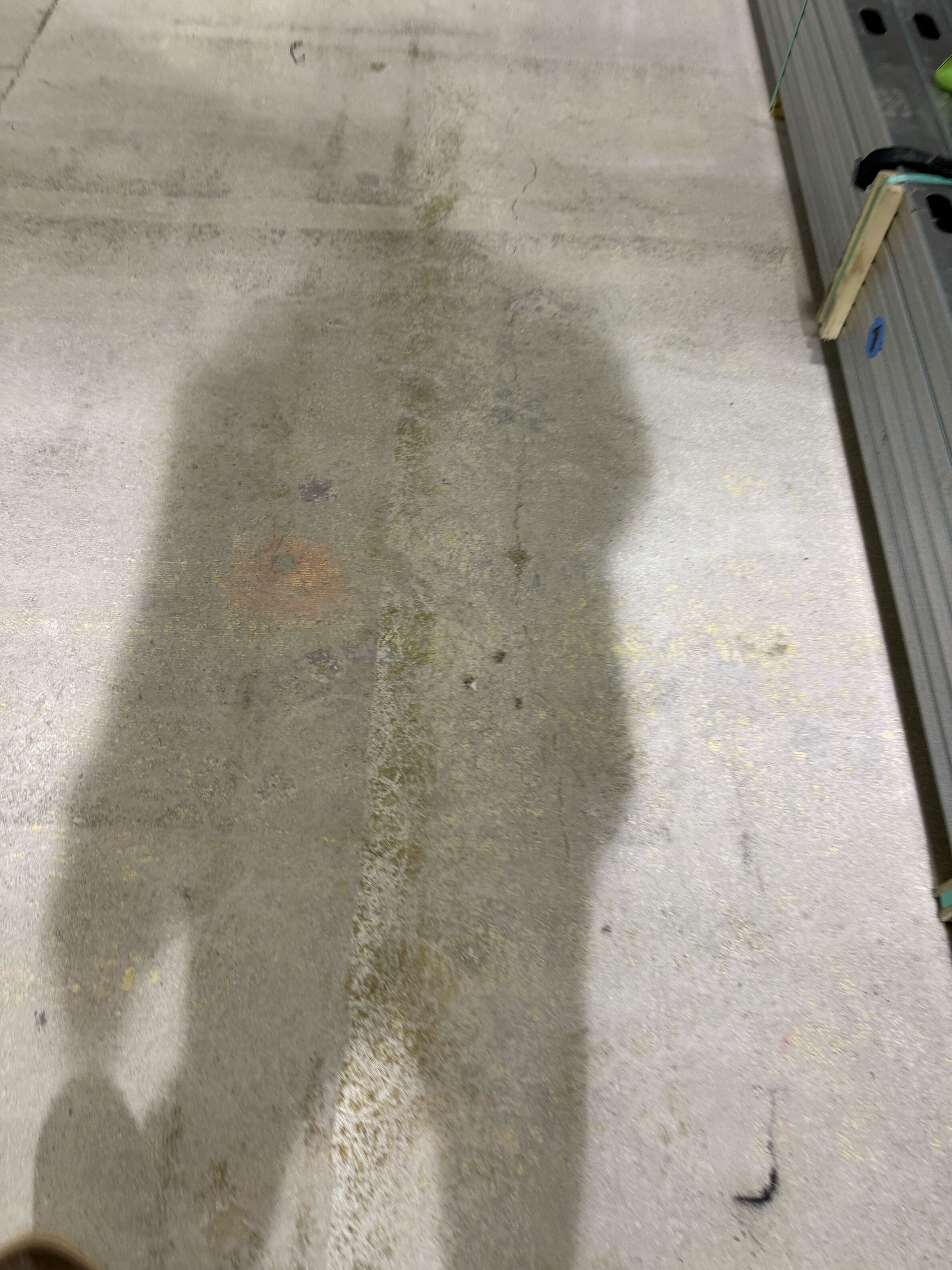 Large warehouse concrete polishing with crew and equipment by Rose Restoration