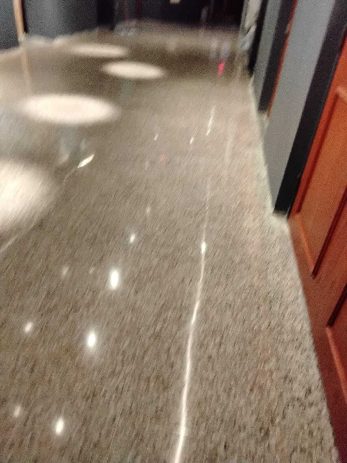 Polished terrazzo floor in a Washington DC museum restored by Rose Restoration