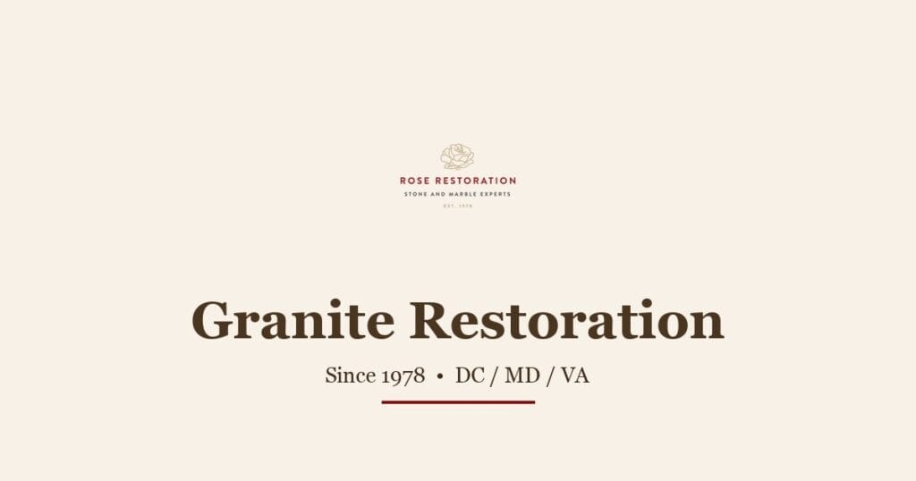 Granite countertop options for home restoration — Rose Restoration