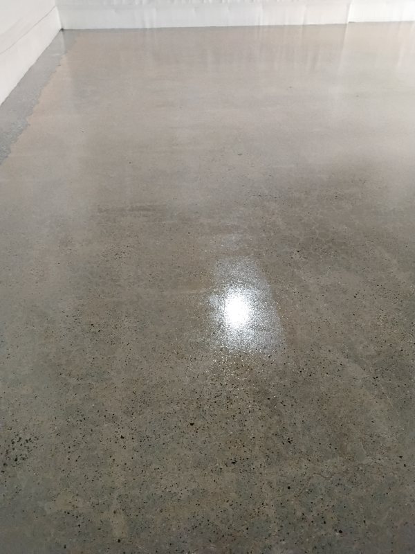 Polished concrete floor, Rose Restoration project