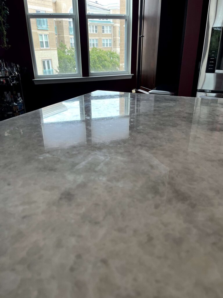 Polished stone countertop, Rose Restoration project