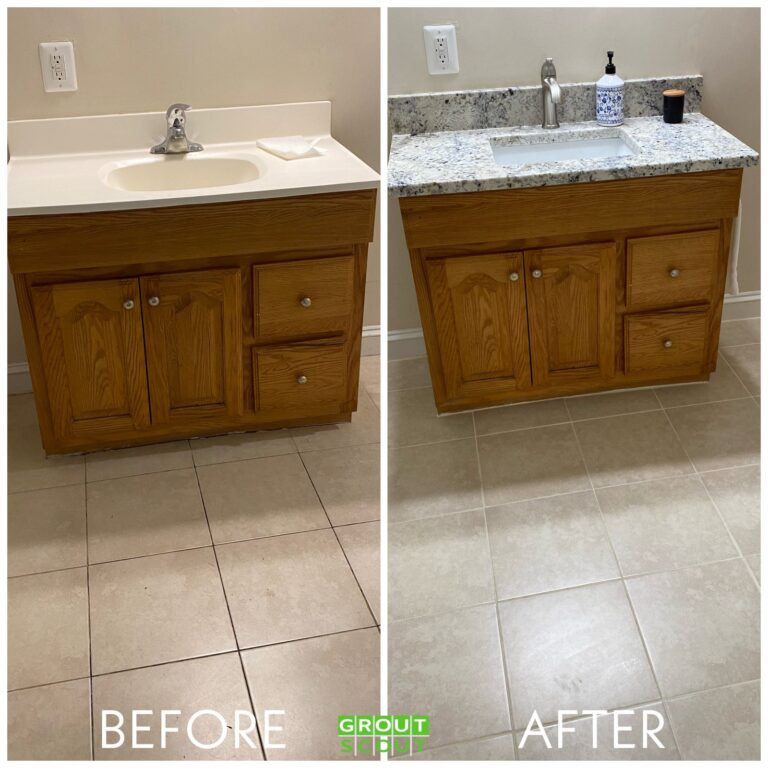 Granite countertop with undermount sink, Rose Restoration project