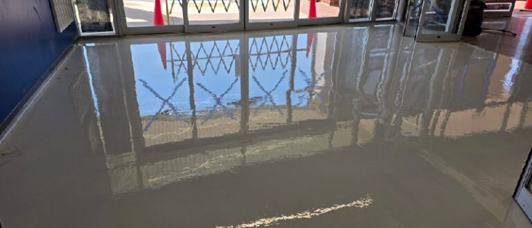 Polished concrete floor, Rose Restoration project