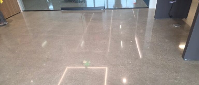 Polished concrete floor, Rose Restoration project