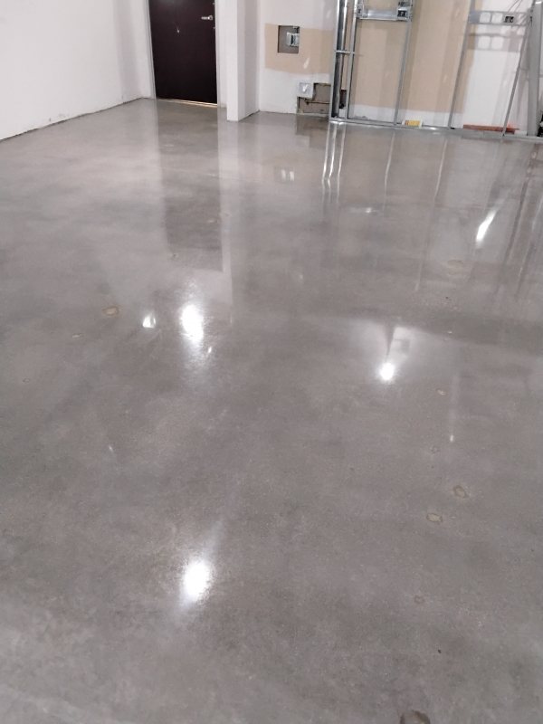 Polished concrete floor, Rose Restoration project