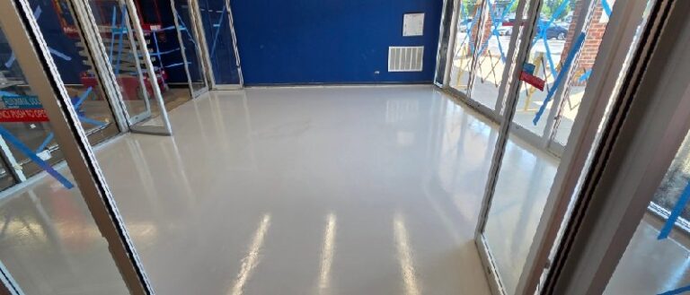Polished concrete floor, Rose Restoration project