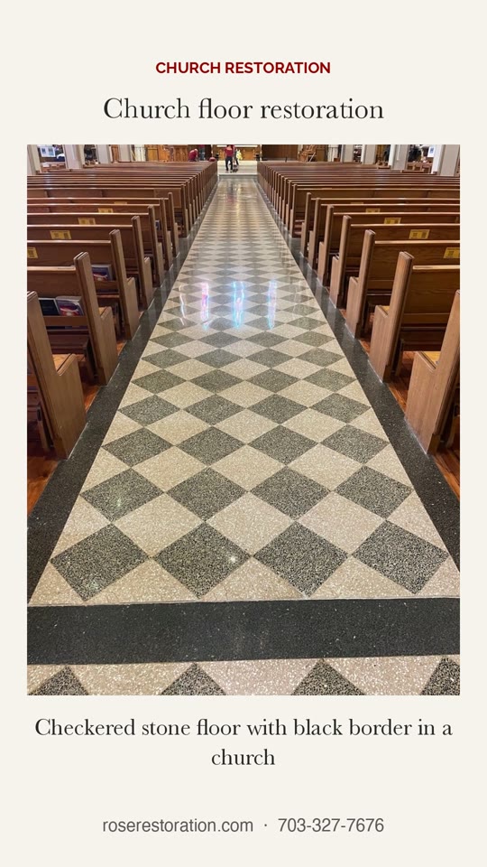 Church Terrazzo Floor Restoration