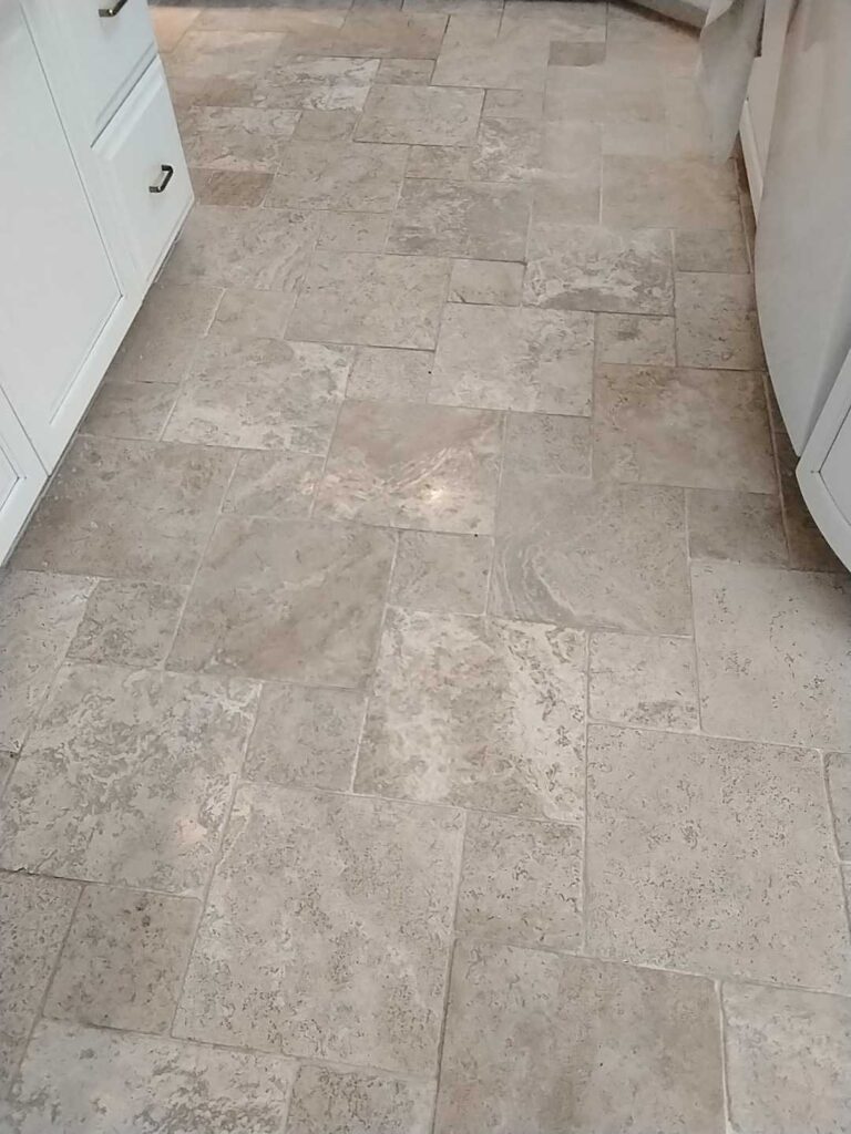 Stone floor with natural pattern, Rose Restoration project
