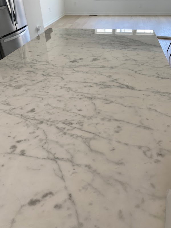 Polished marble countertop, Rose Restoration project