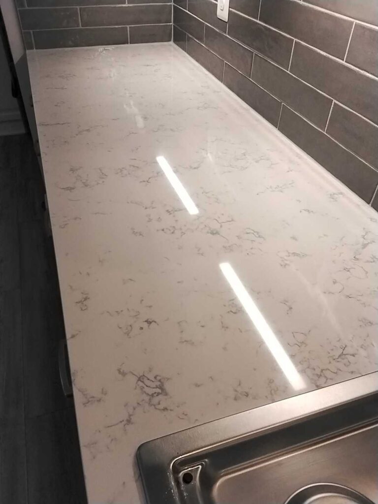 Stone countertop with undermount sink, Rose Restoration project