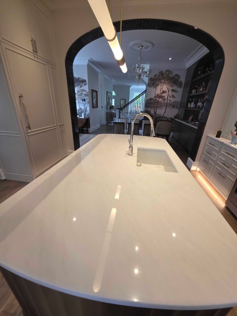Stone countertop with undermount sink, Rose Restoration project