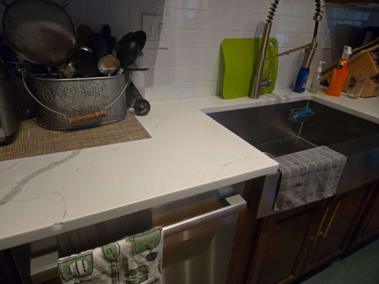 Stone countertop with undermount sink, Rose Restoration project