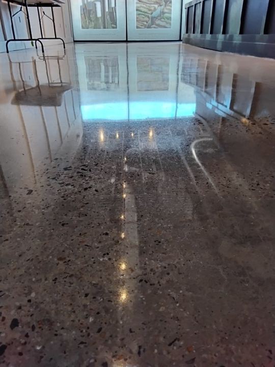 Concrete work at a commercial building in Alexandria, VA, work by Rose Restoration