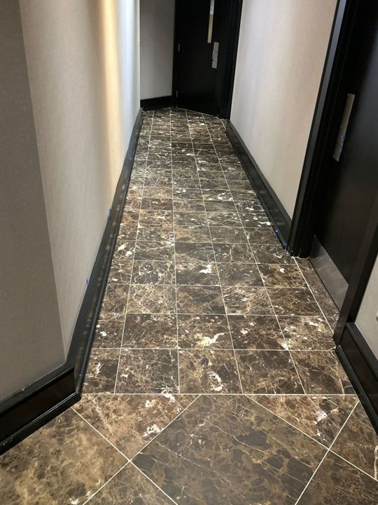 Grout and concrete work at a hotel in Annapolis, MD, work by Rose Restoration