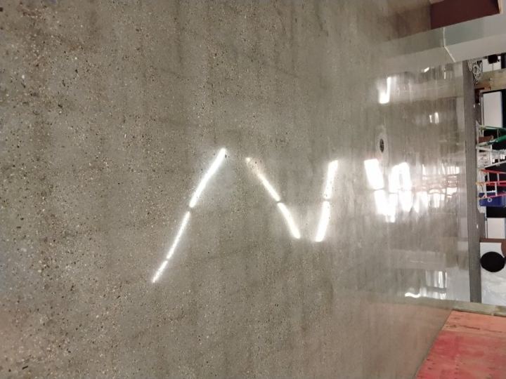 Concrete work at a commercial building in Arlington, VA, work by Rose Restoration