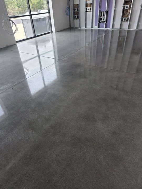 Concrete work at a commercial building in Chantilly, VA, work by Rose Restoration