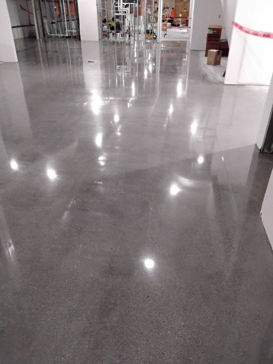 Concrete work at a commercial building in McLean, VA, work by Rose Restoration