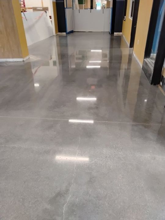 Concrete work at a school in New Carrollton, MD, work by Rose Restoration