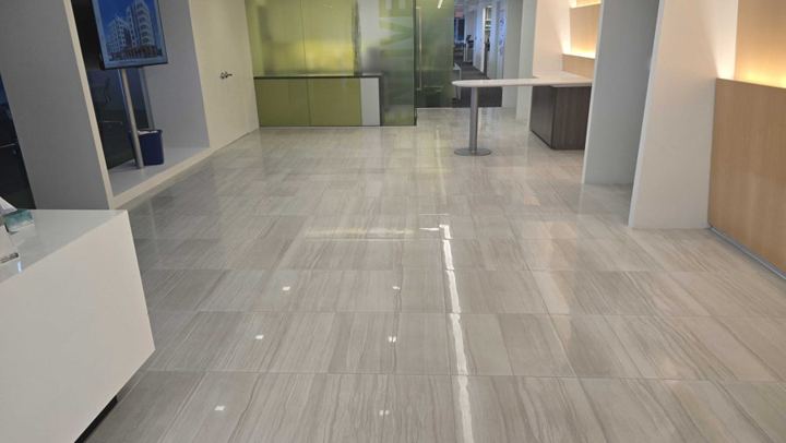 Grout work at an office building in Tysons, VA, work by Rose Restoration