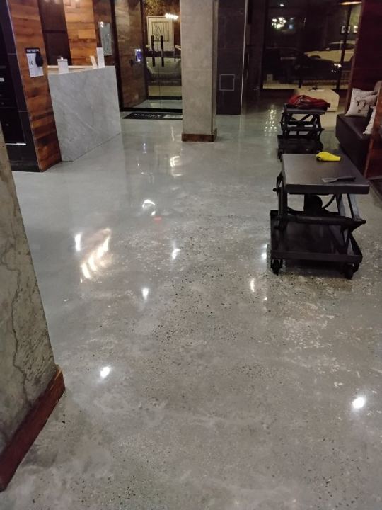 Concrete and stone work at a hotel in Washington, DC, work by Rose Restoration