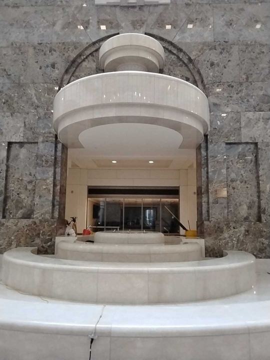 Stone work at an office building in Washington, DC, work by Rose Restoration