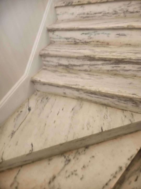 Stone work at a commercial building in Washington, DC, work by Rose Restoration