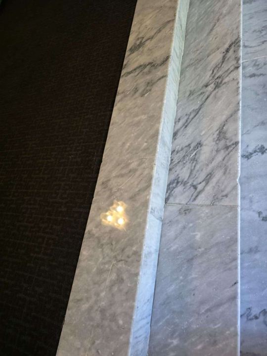 Grout and stone work at an office building in Washington, DC, work by Rose Restoration
